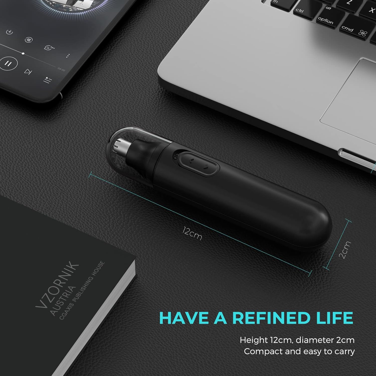 Corta pelos Nariz y Oreja Profesional Indoloro