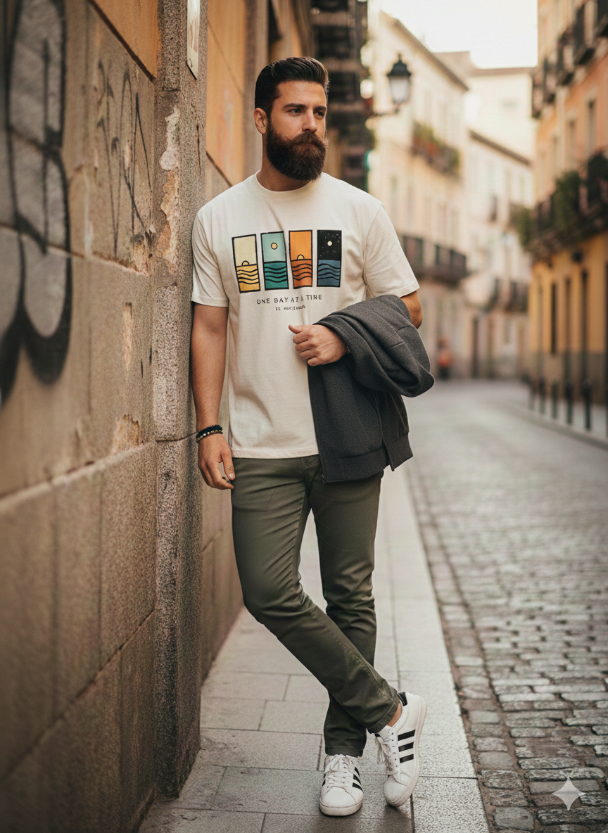 Camiseta ONE DAY - EL MOSTACHO